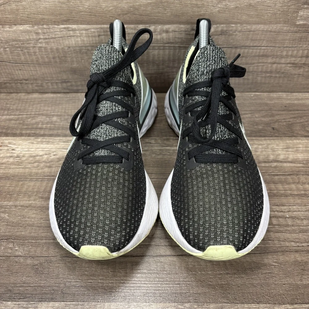 Nike React Infinity Run Flyknit Green Black Womens Size 8.5 CD4372-006 Running